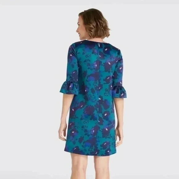 NWT Draper James Cutout Floral A-Line Dress - Picture 2 of 9